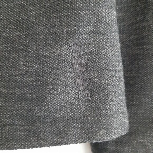 BENCH Moto Biker Full Zip Jacket Woven Fabric Fleece Lined Grey Sz M Flawed - Picture 15 of 16